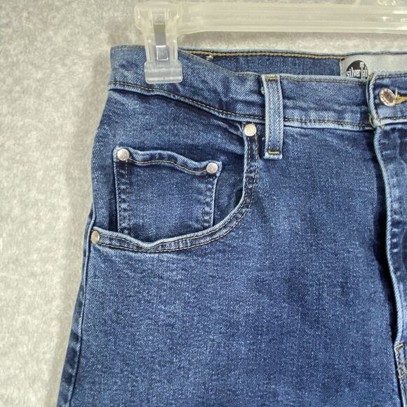Vintage Levis Jeans Womens 32x27 High Waist Tapered Mom 90s Silver Tab Y2K - Picture 6 of 14